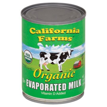 California Farms Organic Evaporated Milk, 12 oz