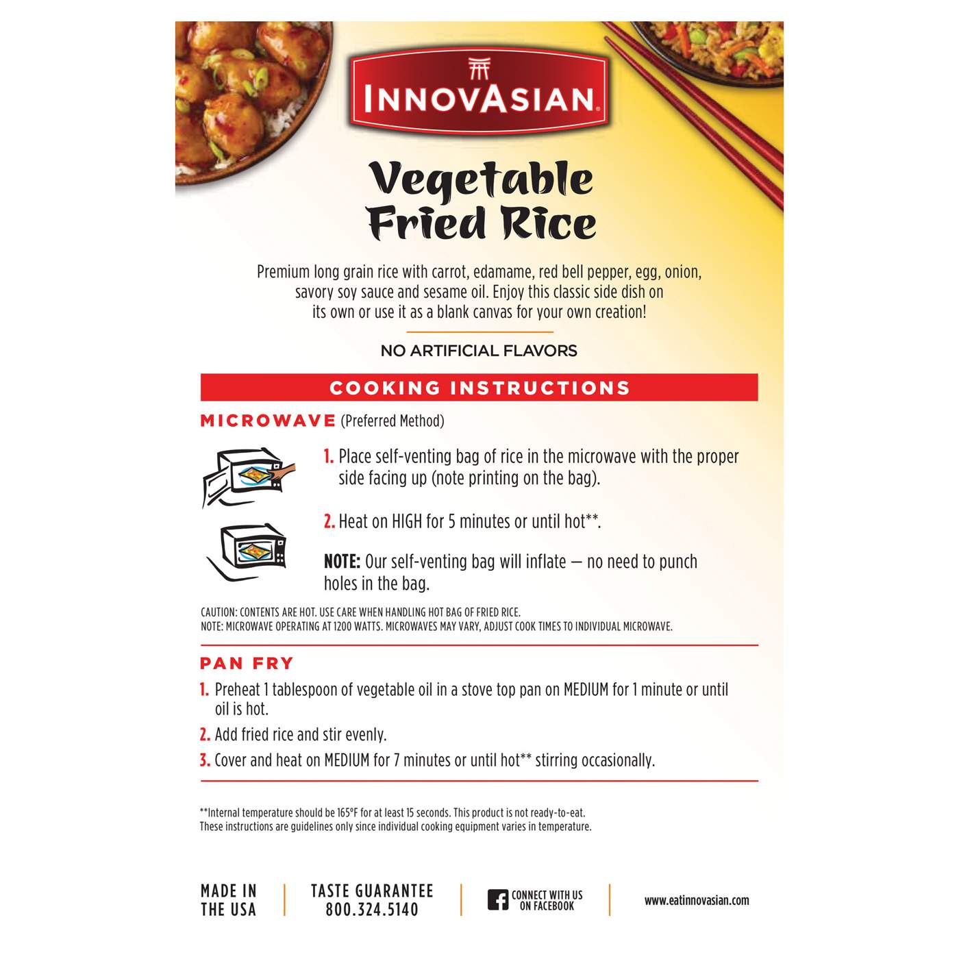 InnovAsian Frozen Vegetable Fried Rice Shop Entrees & sides at HEB