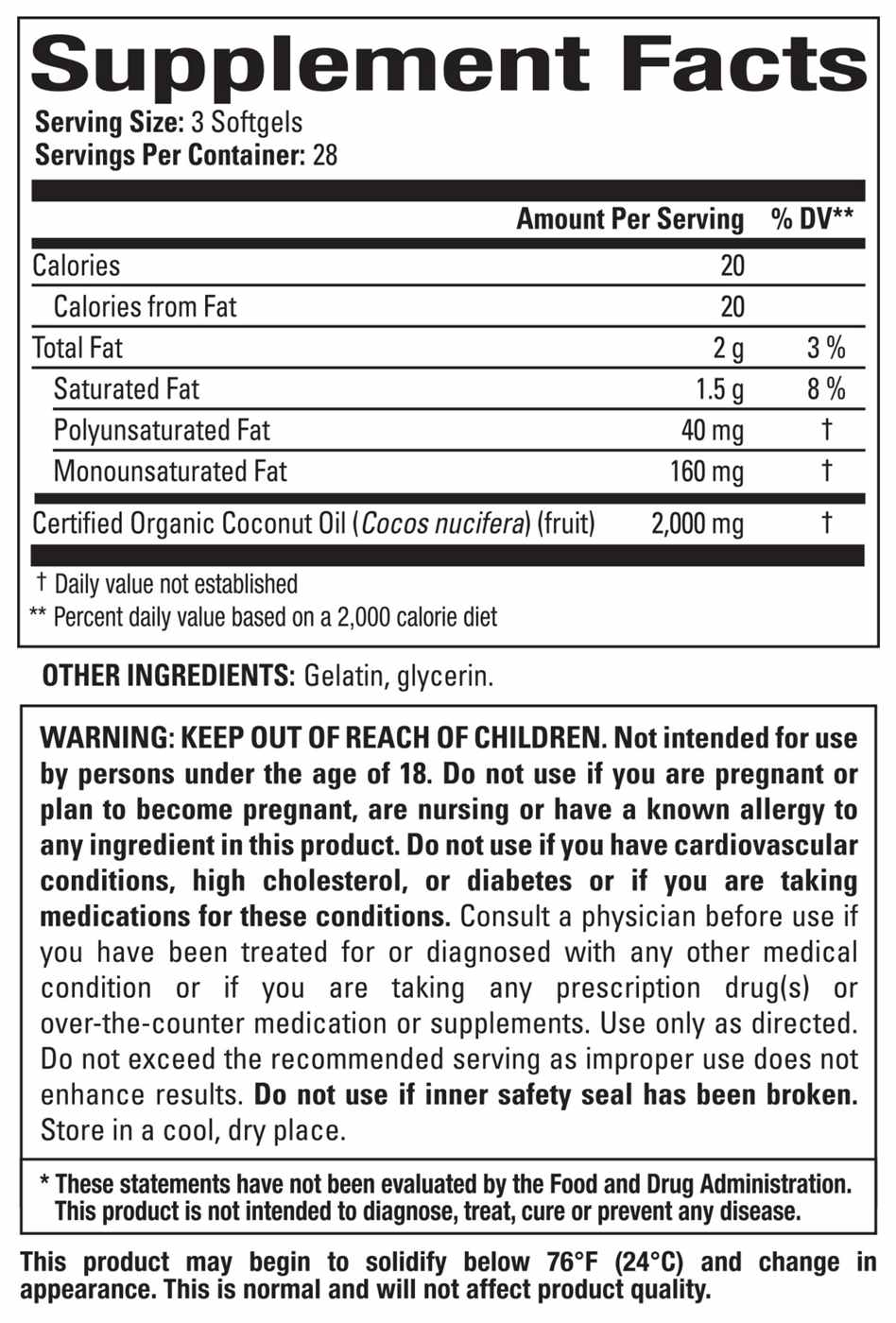 Nature's Science 100% Pure Coconut Oil; image 2 of 2