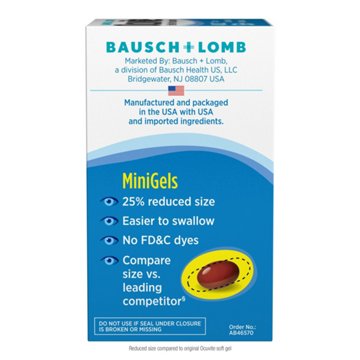 Bausch & Lomb Ocuvite Adult 50+ Eye Vitamin and Mineral Supplement Softgels