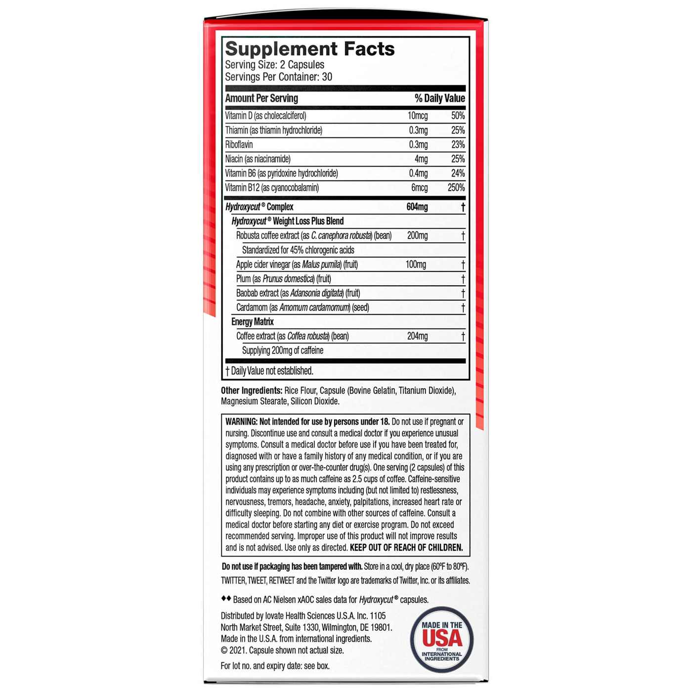 Hydroxycut Weight Loss Original Rapid-Release Caplets; image 4 of 4