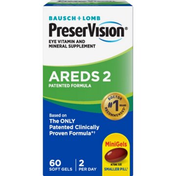 Preservision AREDS 2 Formula + Multivitamin Eye Vitamin with Lutein and Zeaxanthin Softgels, 60 ct