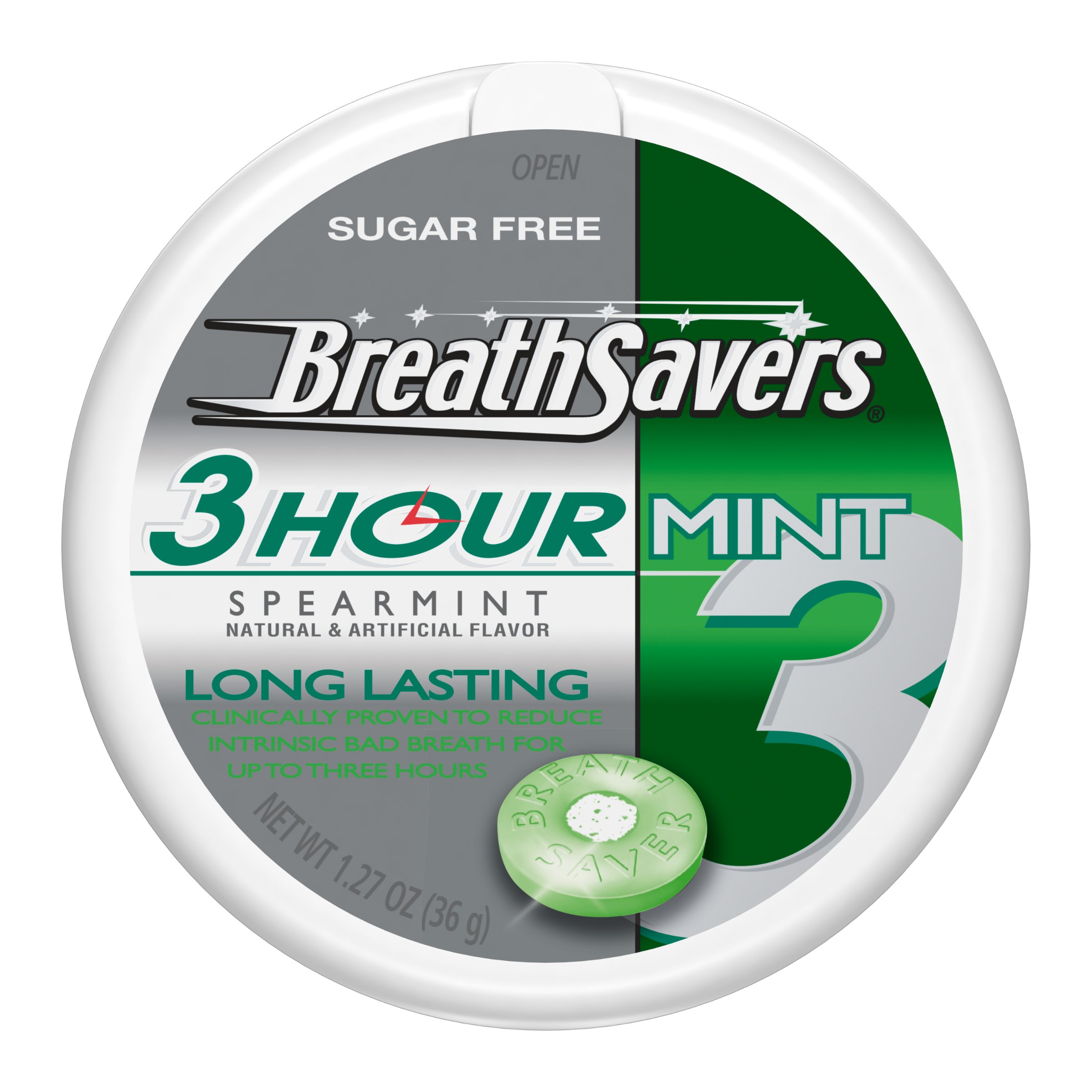 Breath Savers Sugar Free 3 Hour Mints Spearmint Shop Gum & mints at