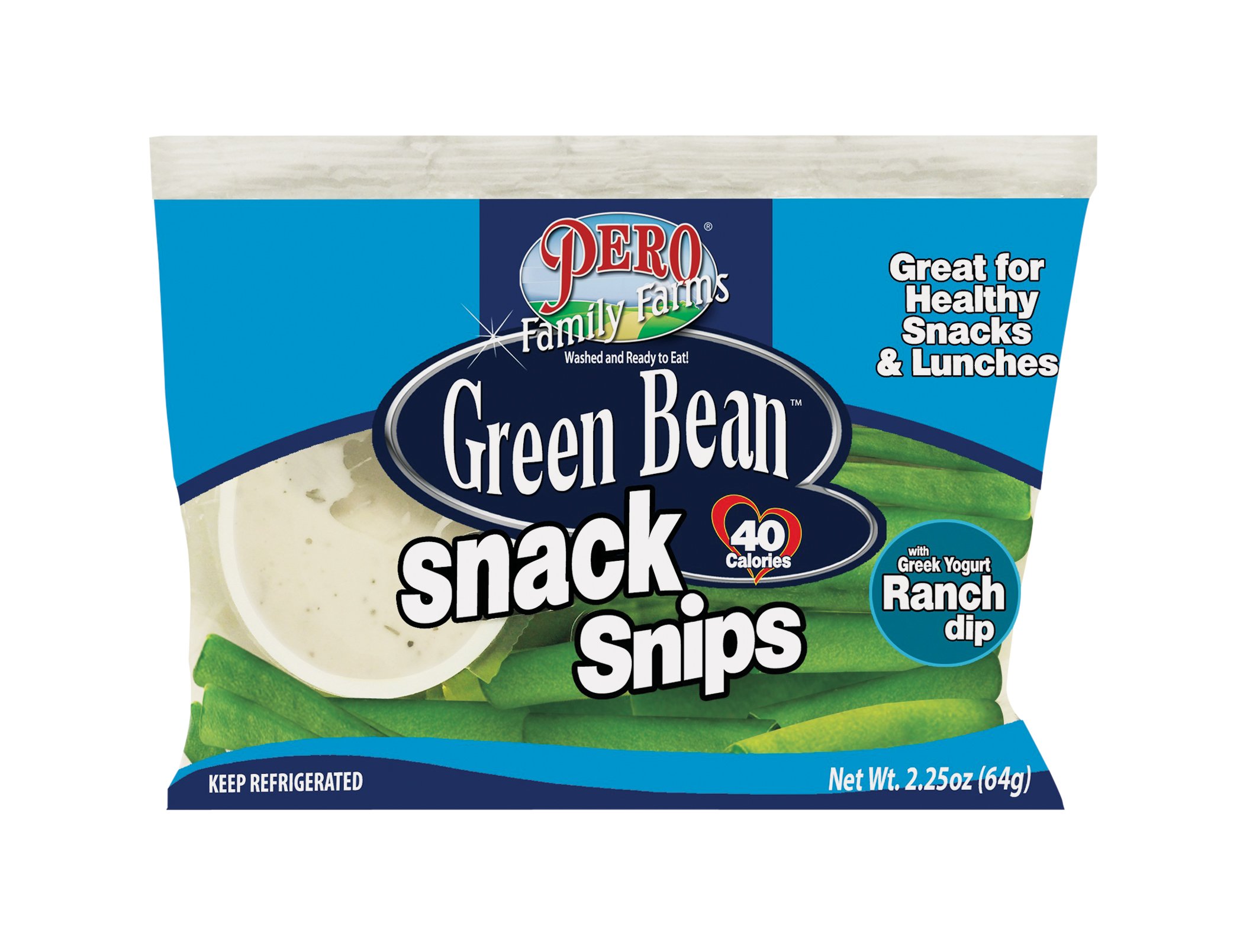 Pero Family Farms Green Bean Snack Snips With Greek Yogurt Ranch Dip