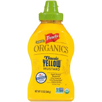 French's True Organics Classic Yellow Mustard, 12 oz