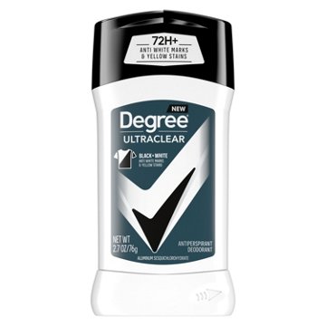 Degree Men 72 Hr UltraClear Antiperspirant Deodorant - Black+White, 2.7 oz