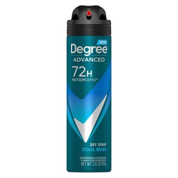 Degree Men 72 Hr Advanced Antiperspirant Deodorant Dry Spray - Cool Rush