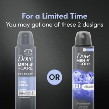 Dove Men+Care Antiperspirant Deodorant Dry Spray For Men Cool Fresh