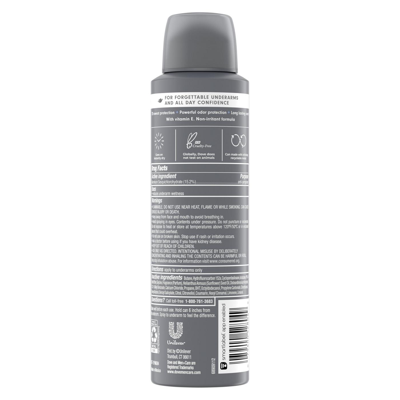 Dove Men+Care Antiperspirant Deodorant Dry Spray For Men Cool Fresh; image 7 of 7