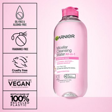 Garnier SkinActive Micellar Cleansing Water, For All Skin Types, 13.5 oz