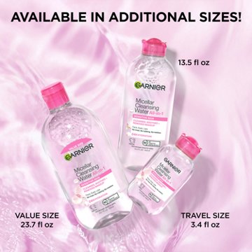 Garnier SkinActive Micellar Cleansing Water, For All Skin Types, 13.5 oz