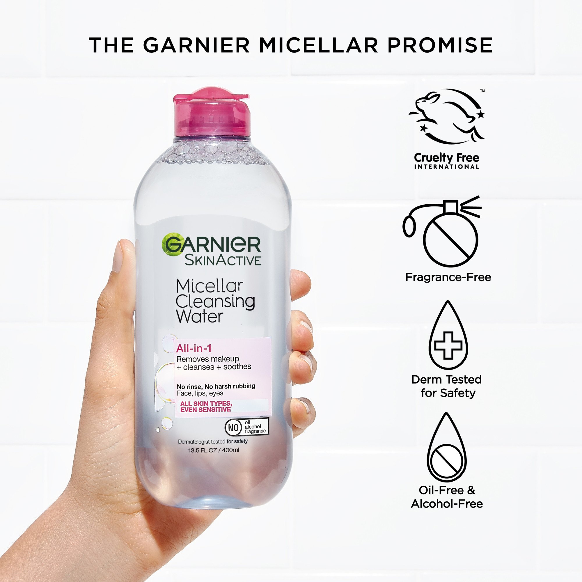 Garnier SkinActive Micellar Cleansing Water, All Skin - Shop Makeup Remover at H-E-B