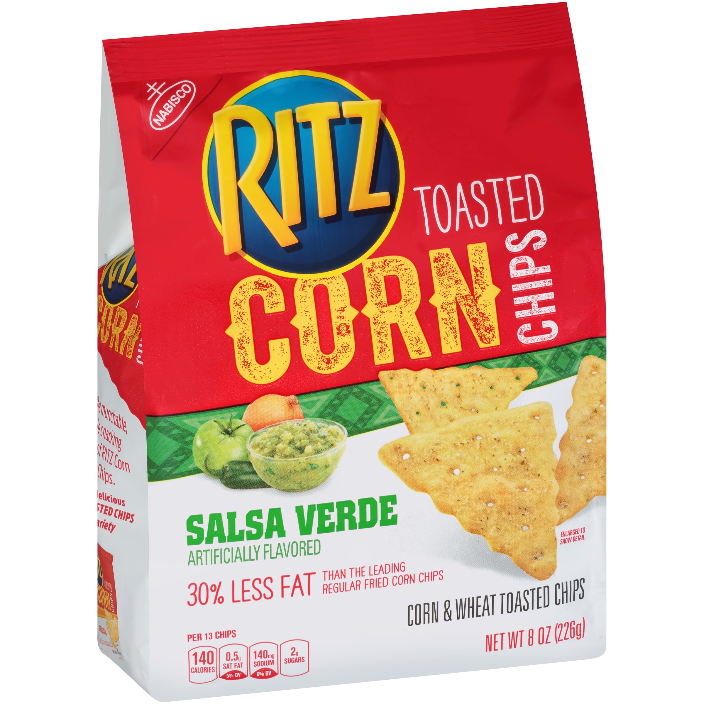 Nabisco Ritz Toasted Corn Chips Salsa Verde Shop Chips at HEB