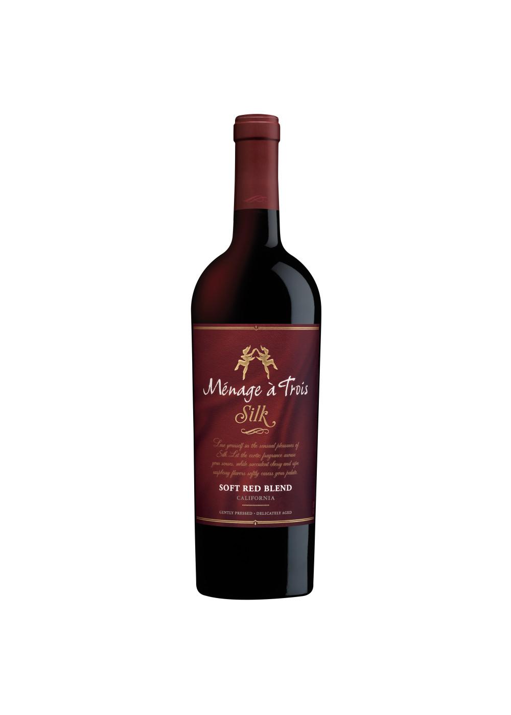 Menage A Trois Silk Soft Red Blend California Wine; image 1 of 4