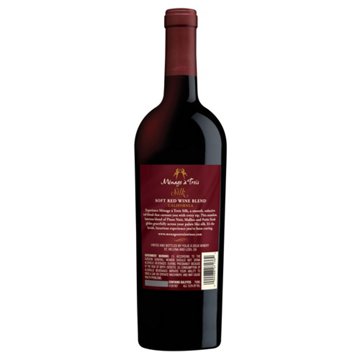 Menage A Trois Silk Soft Red Blend California Wine, 750 mL
