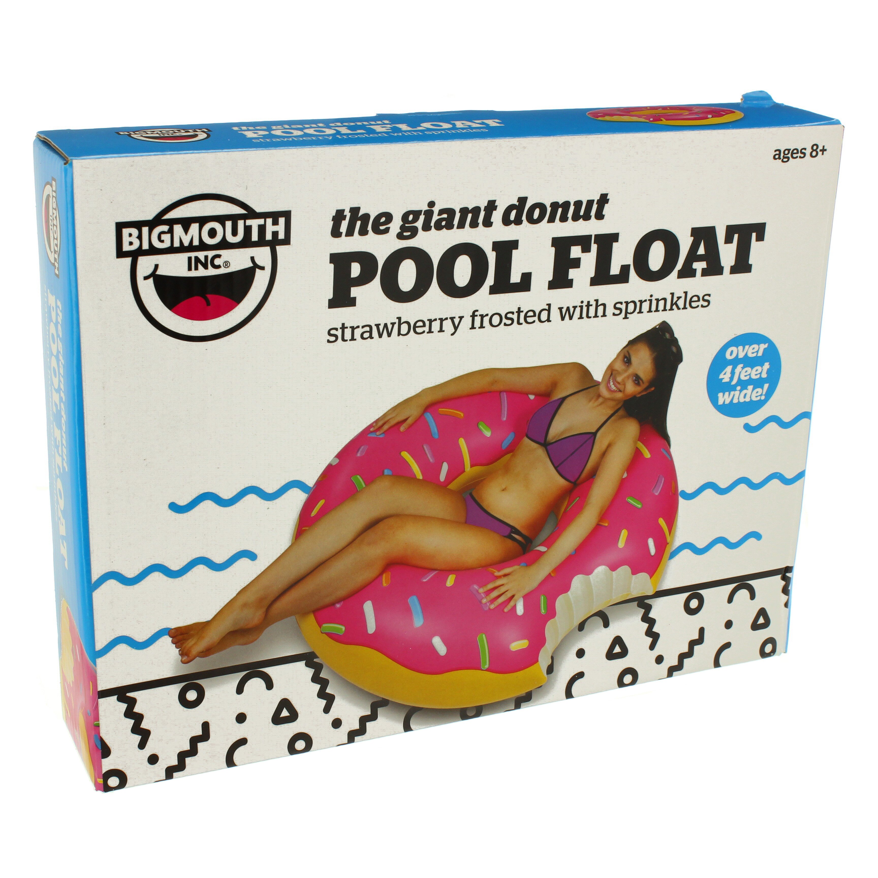 BigMouth Inc Giant Strawberry Frosted Donut Pool Float 4 feet NEW 