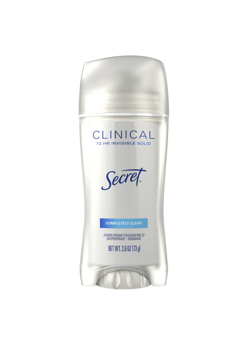 Secret Clinical Strength Invisible Solid Antiperspirant And Deodorant - Completely Clean; image 6 of 8