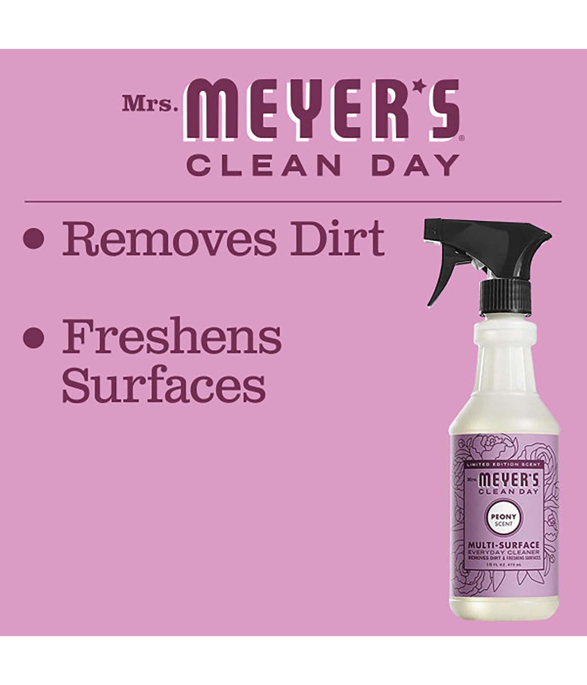 Mrs. Meyer's Clean Day Peony Scent Multi-Surface Everyday Cleaner Spray; image 2 of 6