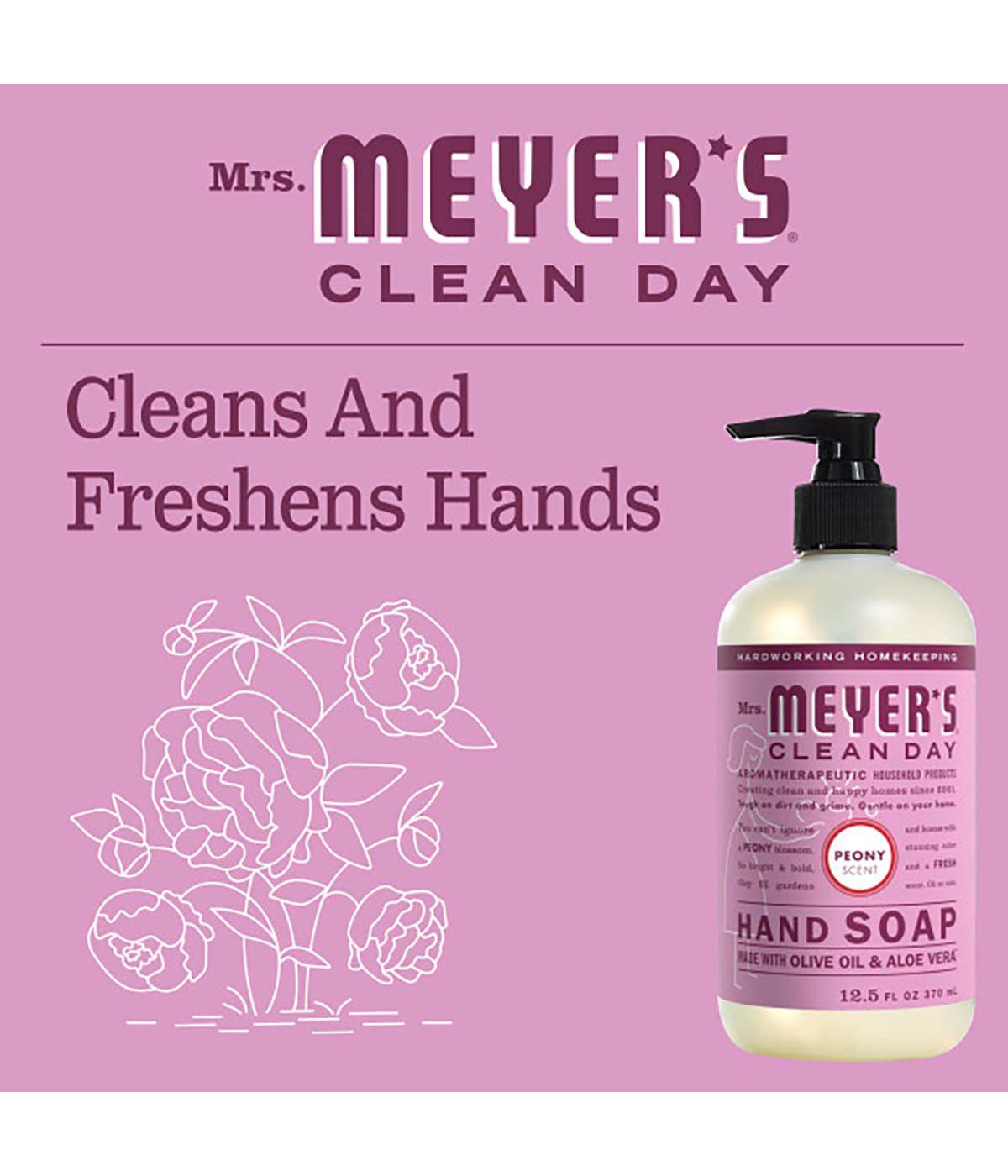 Mrs. Meyer's Clean Day Peony Liquid Hand Soap; image 2 of 6