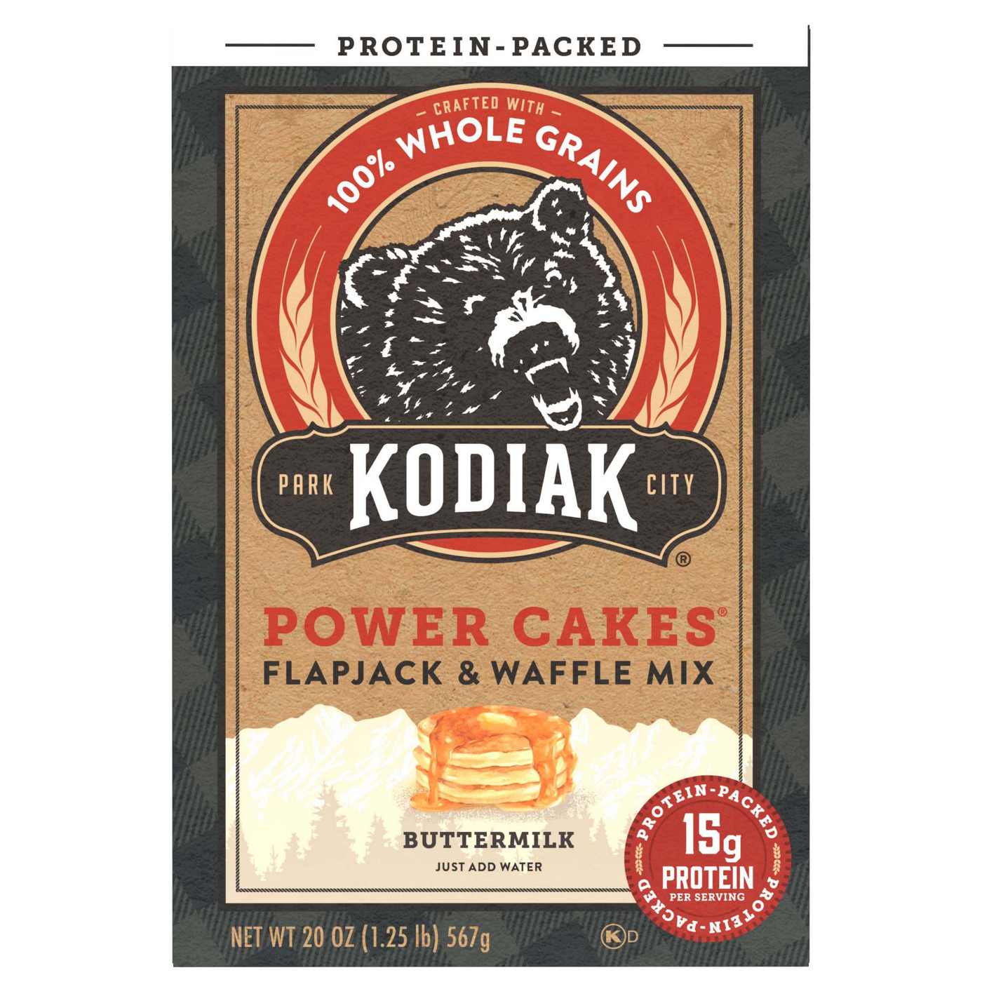Kodiak Power Cakes 15g Protein Flapjack & Waffle Mix - Buttermilk; image 1 of 4