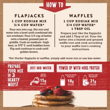 Kodiak Power Cakes 15g Protein Flapjack & Waffle Mix - Buttermilk, 20 oz