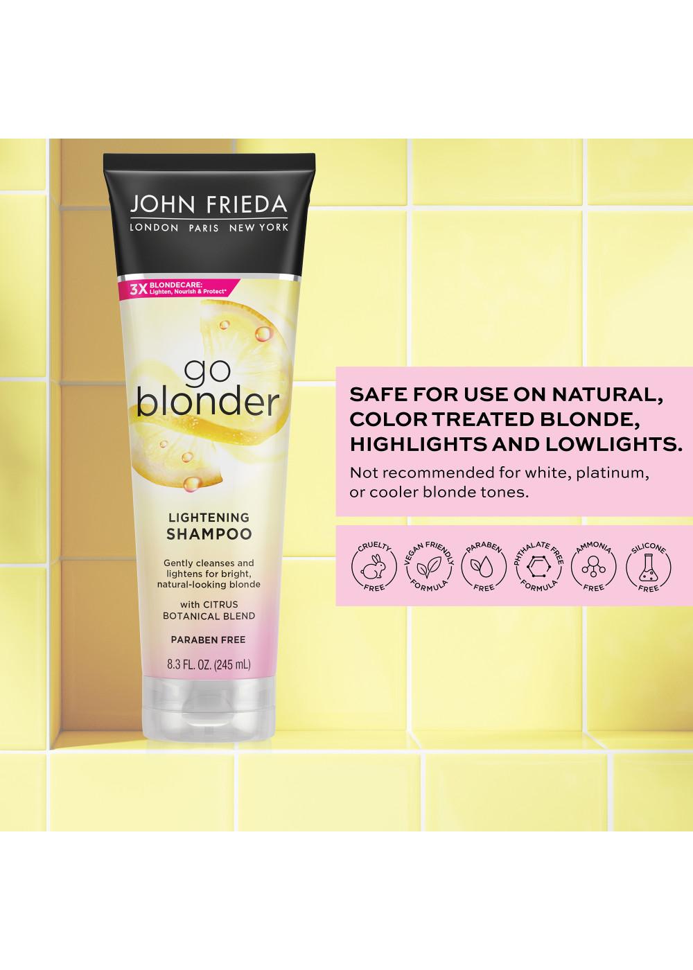 konservativ helt seriøst telex John Frieda Go Blonder Lightening Shampoo - Shop Shampoo & Conditioner at  H-E-B