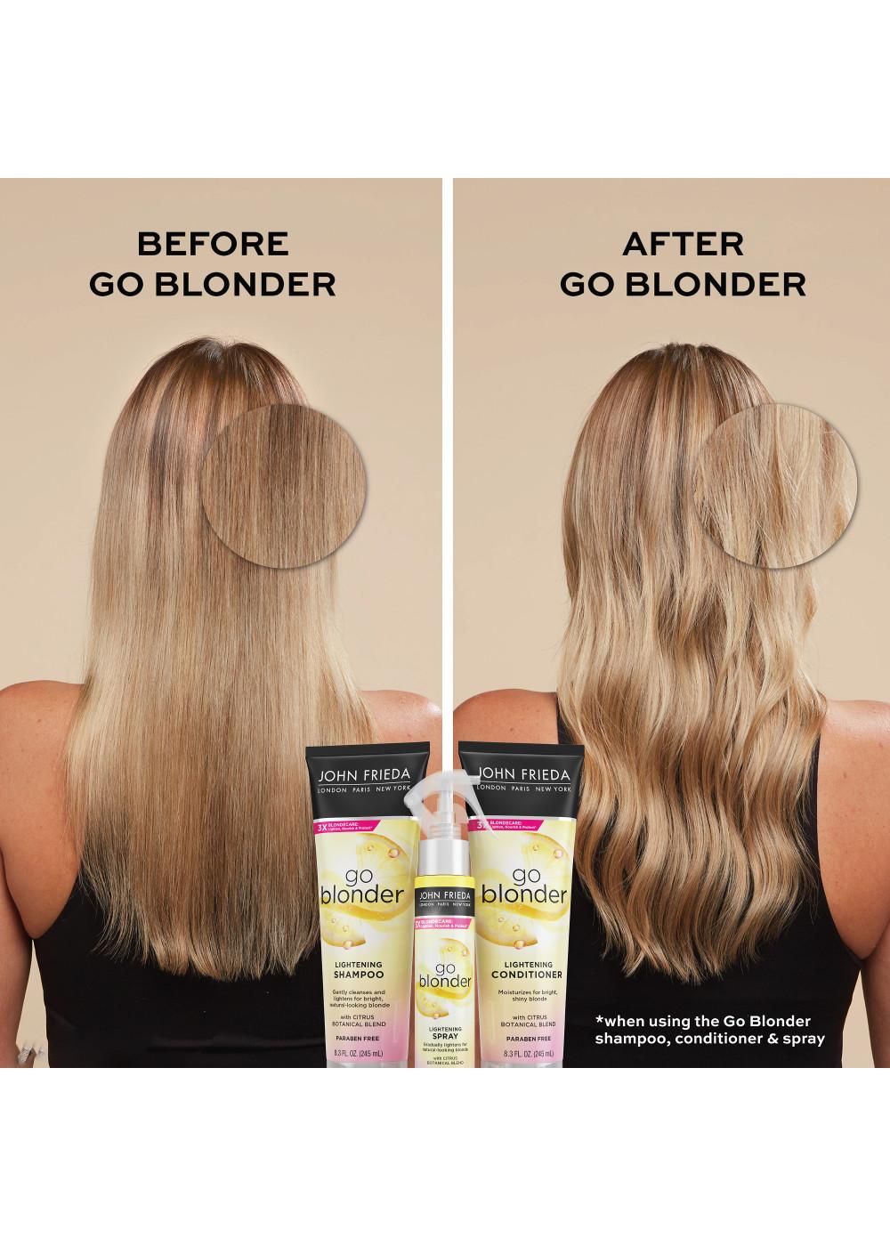 konservativ helt seriøst telex John Frieda Go Blonder Lightening Shampoo - Shop Shampoo & Conditioner at  H-E-B