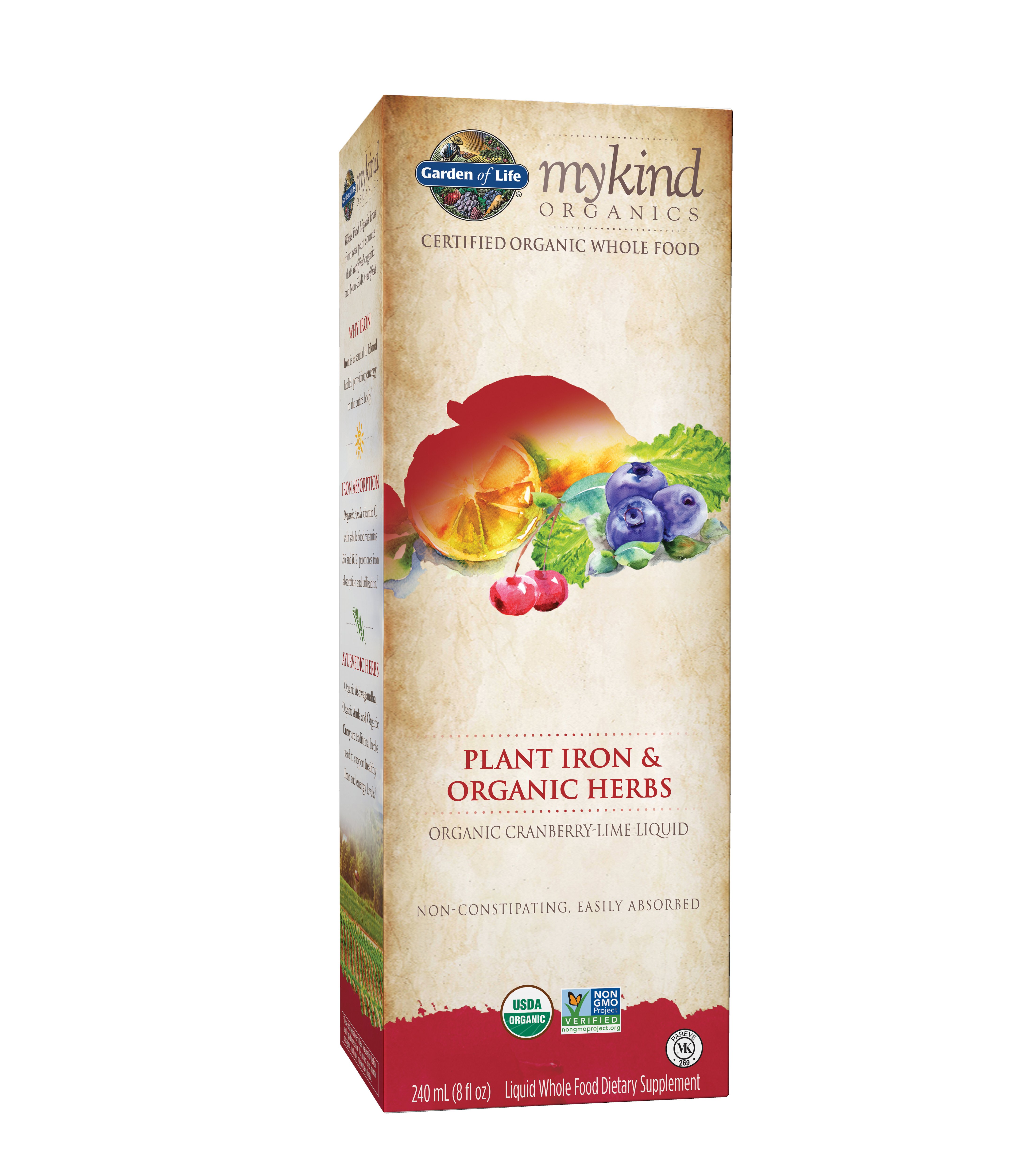 Garden of Life mykind Organics Plant Iron & Organic Herbs Liquid Shop