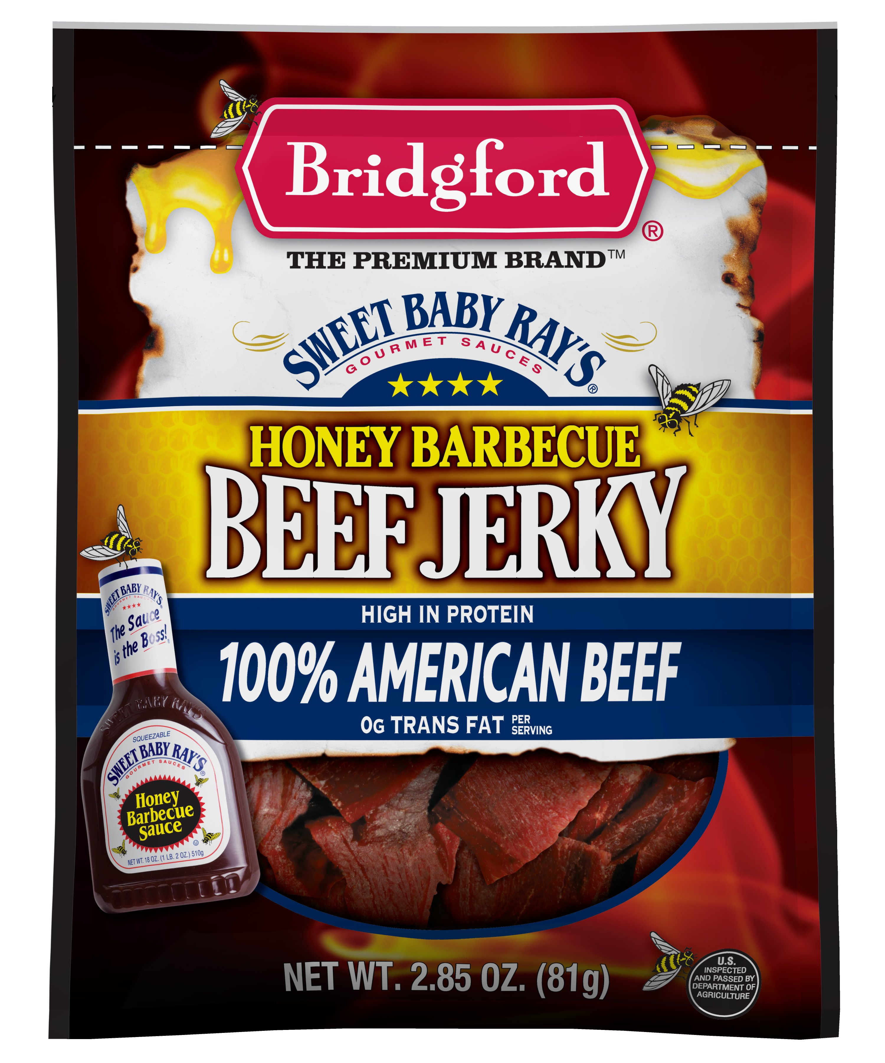 Bridgford Honey Barbecue Beef Jerky Shop Jerky at HEB