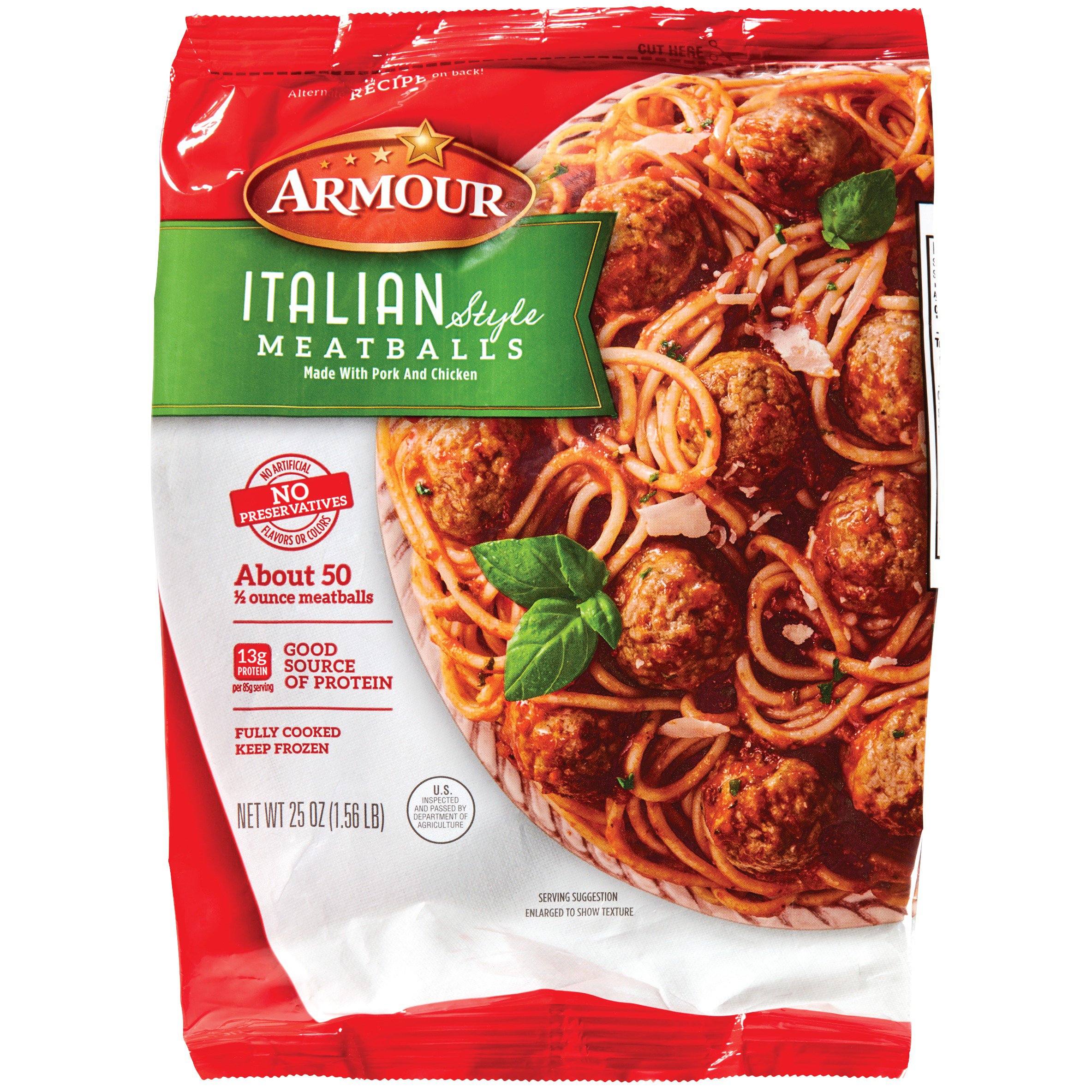 Armour Family Size Italian Meatballs Shop Meat at HEB