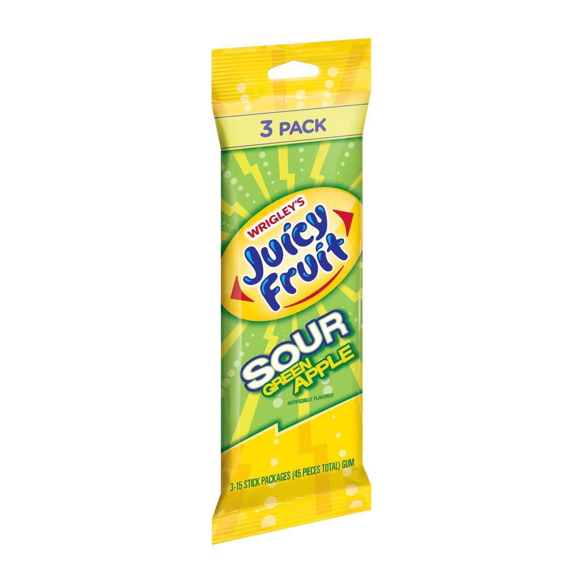 Juicy Fruit Sour Green Apple Gum, multipack 3 ct Shop Gum & Mints at