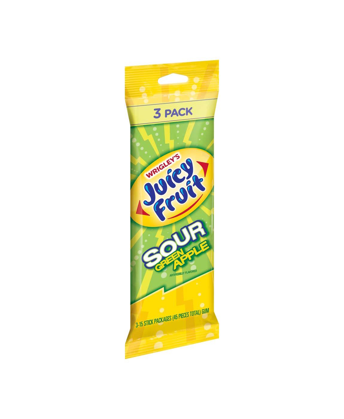 Juicy Fruit Sour Green Apple Gum Multipack; image 1 of 4