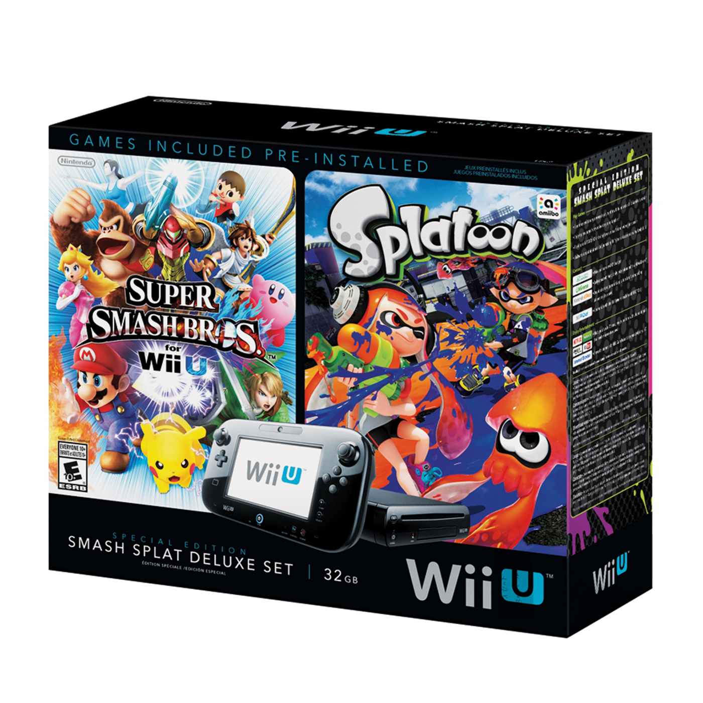 Nintendo Wii U 32 GB Smash Splat Deluxe Set; image 1 of 2