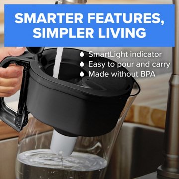 Brita Standard Denali Small Water Water Filter Pitcher, 6 Cup