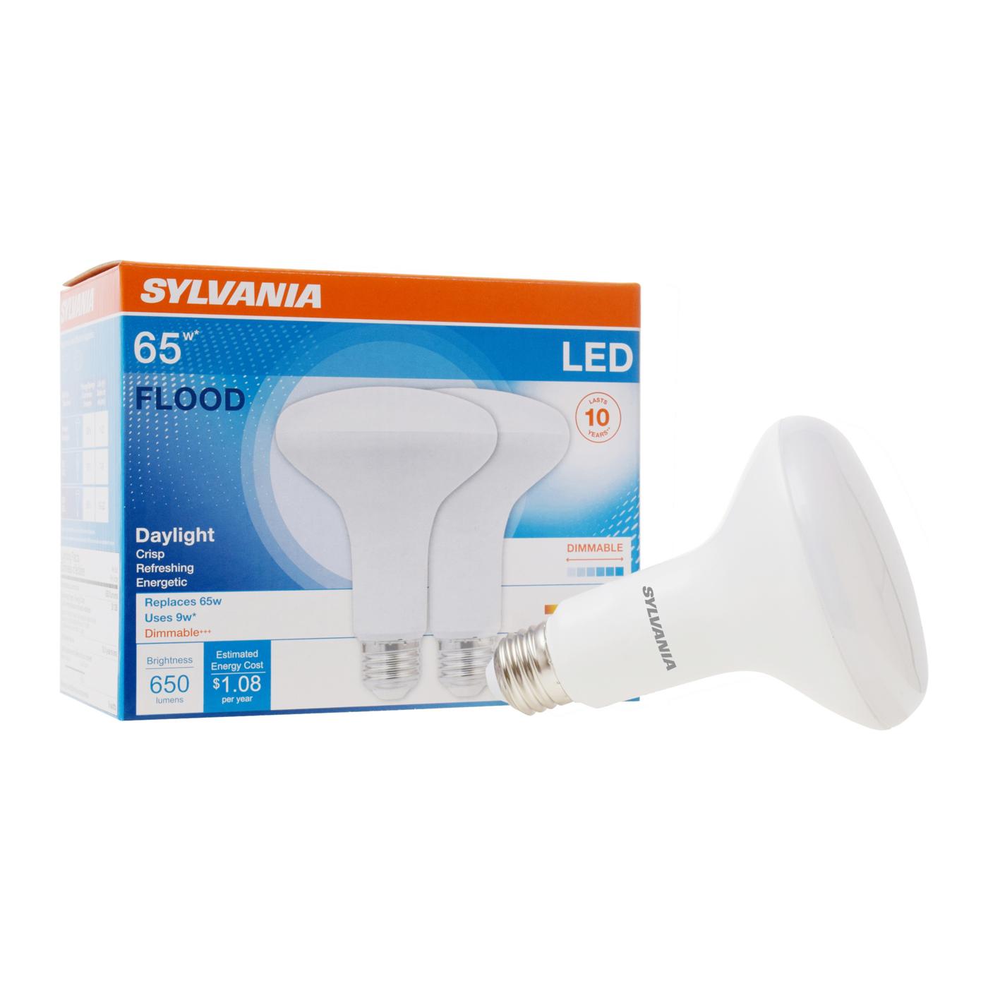 Sylvania BR30 65-Watt LED Flood Light Bulbs - Daylight; image 3 of 3