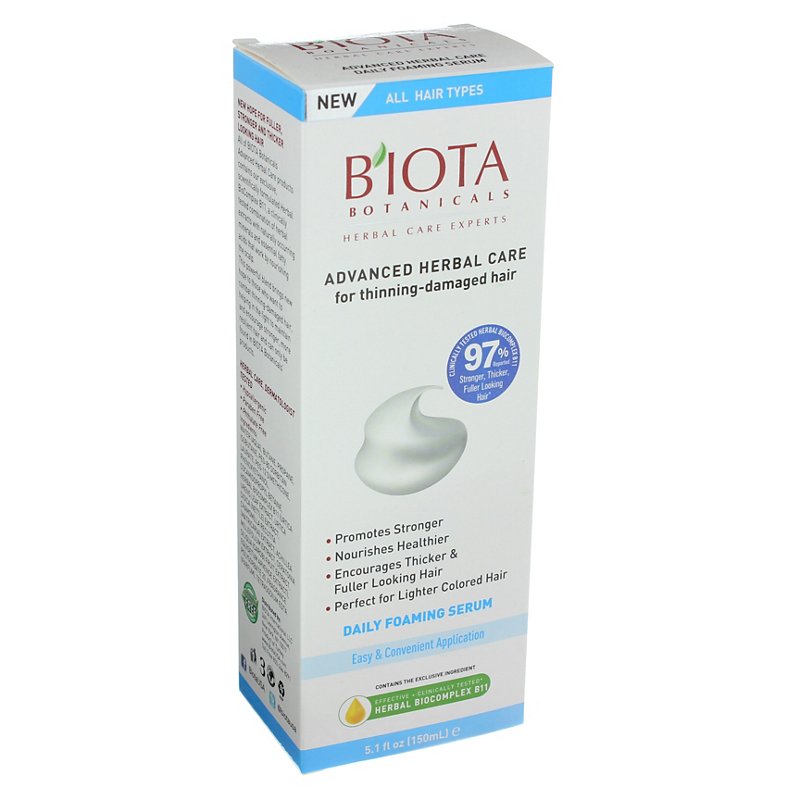 Biota Botanicals Advanced Herbal Care Foaming Serum for Thinning ...