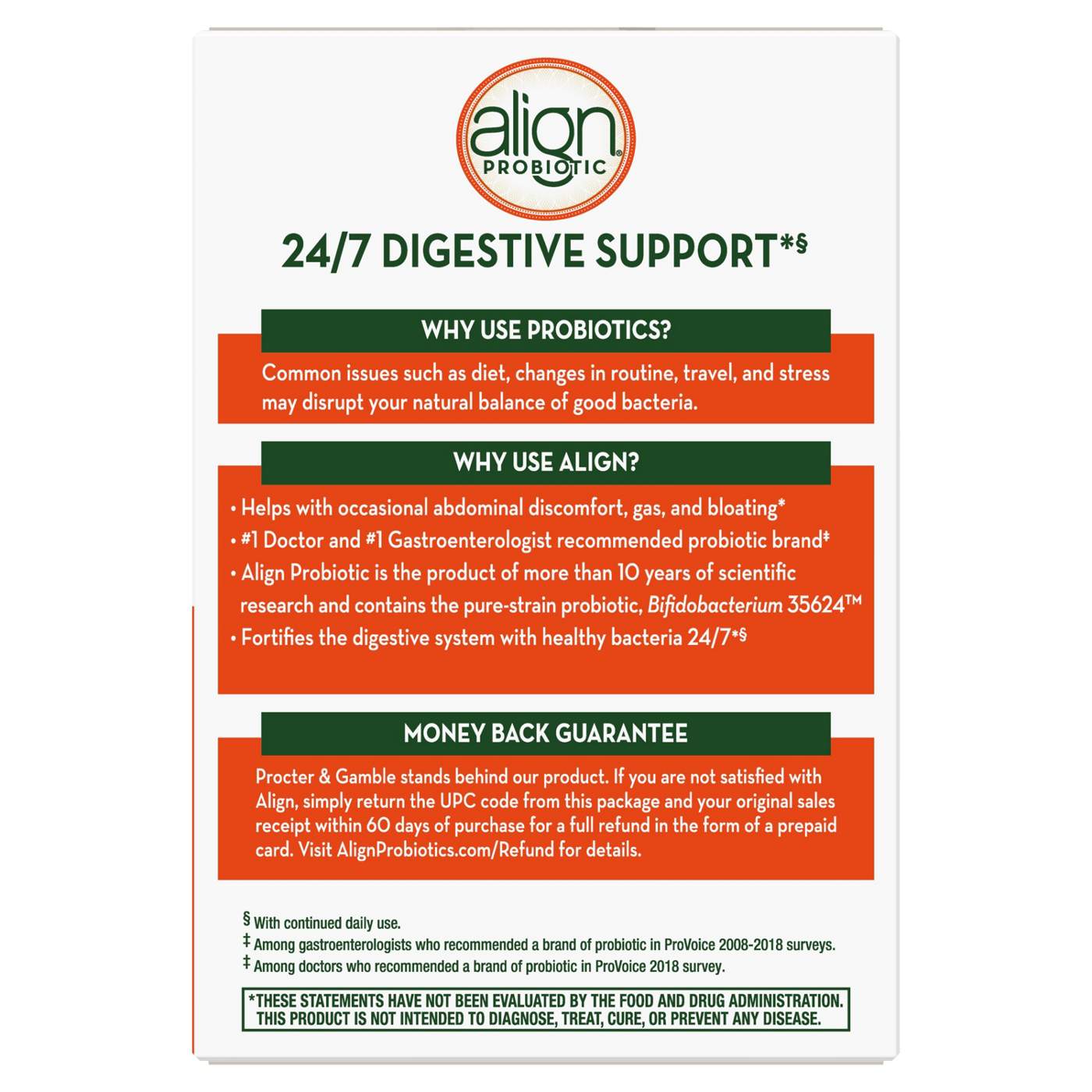 Align Probiotic Digestive Supplement Capsules; image 3 of 8