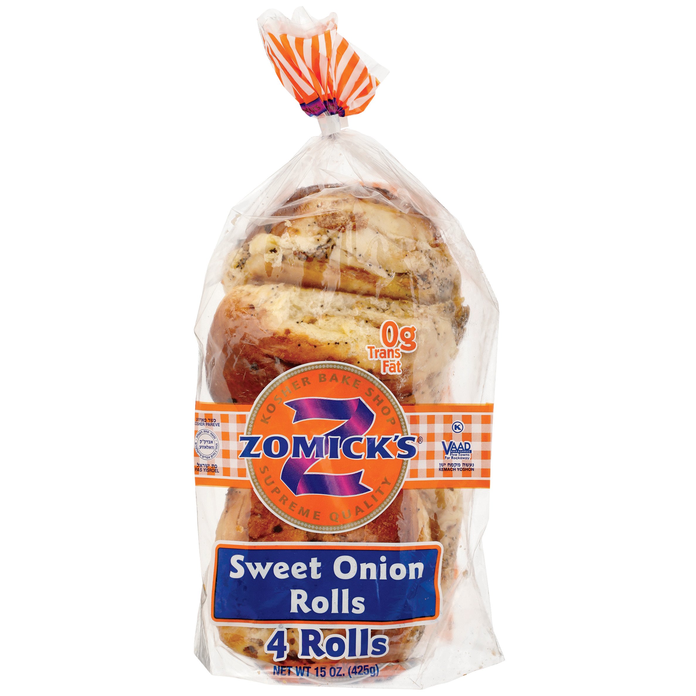 Zomick's Sweet Onion Rolls, Kosher Shop Buns & Rolls at HEB