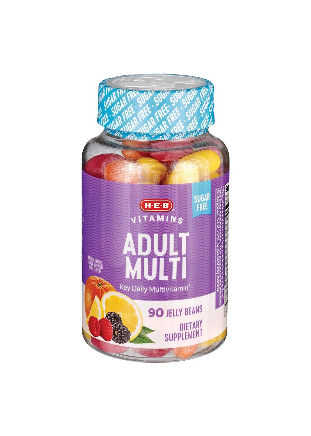 H-E-B Vitamins Sugar Free Multivitamin Adult Jelly Beans; image 1 of 2