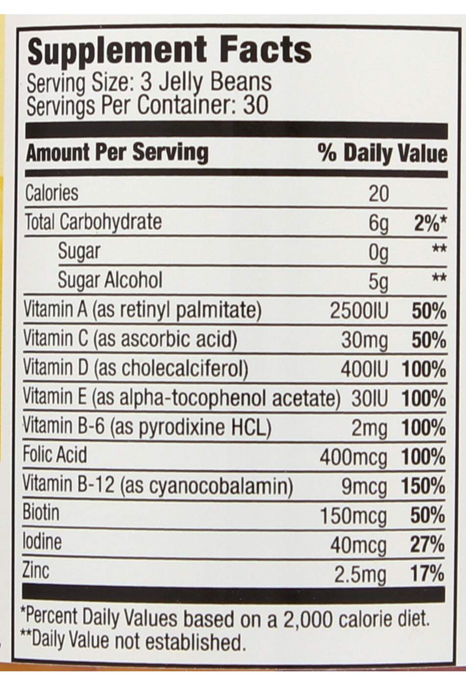 HEB Vitamins Sugar Free Multivitamin Adult Jelly Beans Shop Multivitamins at HEB