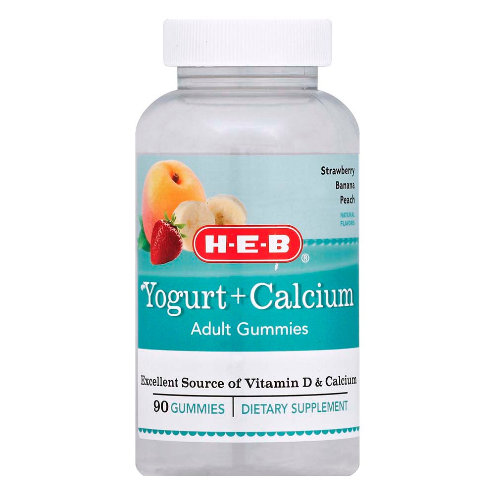 HEB Yogurt + Calcium Adult Gummies Shop Minerals at HEB