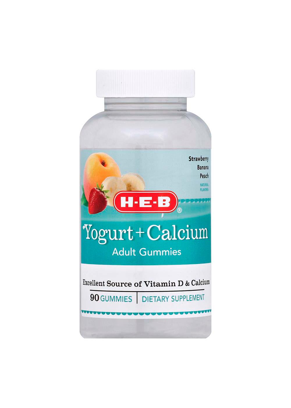 H-E-B Yogurt + Calcium Adult Gummies; image 1 of 2