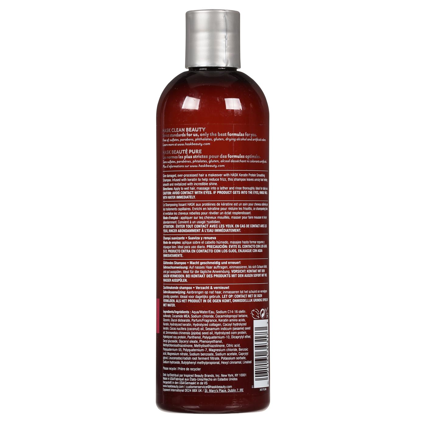 Hask Keratin Protein Smoothing Shampoo; image 2 of 3