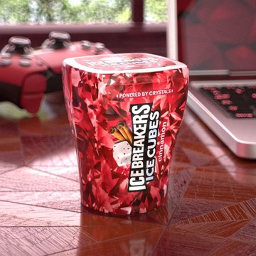 Ice Breakers Ice Cubes Cinnamon Sugar Free Chewing Gum, 40 pc