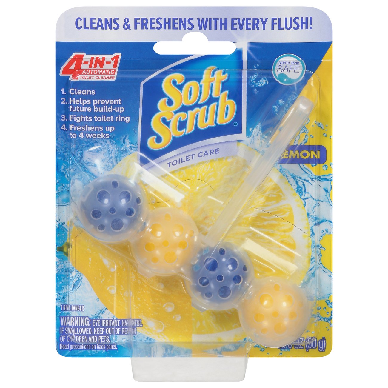 Soft Scrub 4in1 Toilet Care, Lemon Shop Toilet Bowl Cleaners at HEB