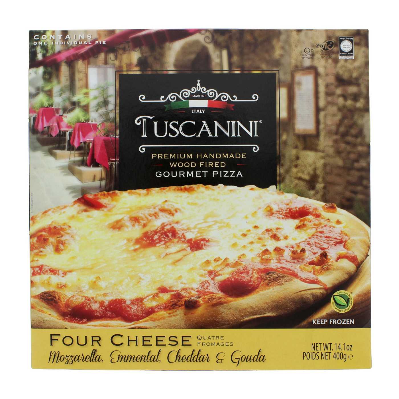 Tuscanini Kosher Four Cheese Gourmet Pizza; image 1 of 2