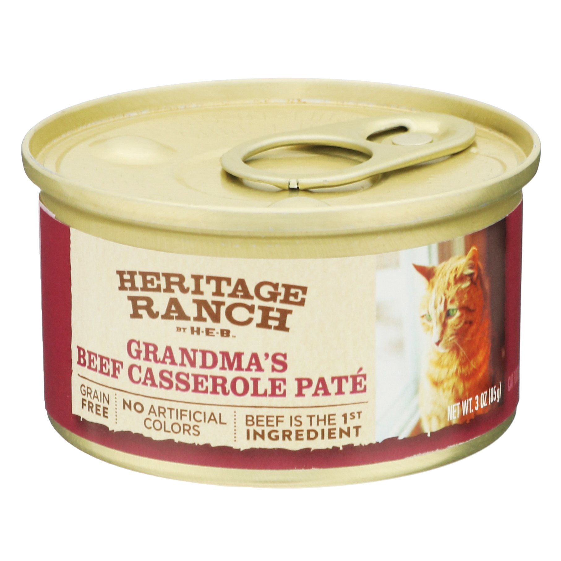 Heritage Ranch by H E B Grain Free Wet Cat Food Grandma s Beef Casserole Pate