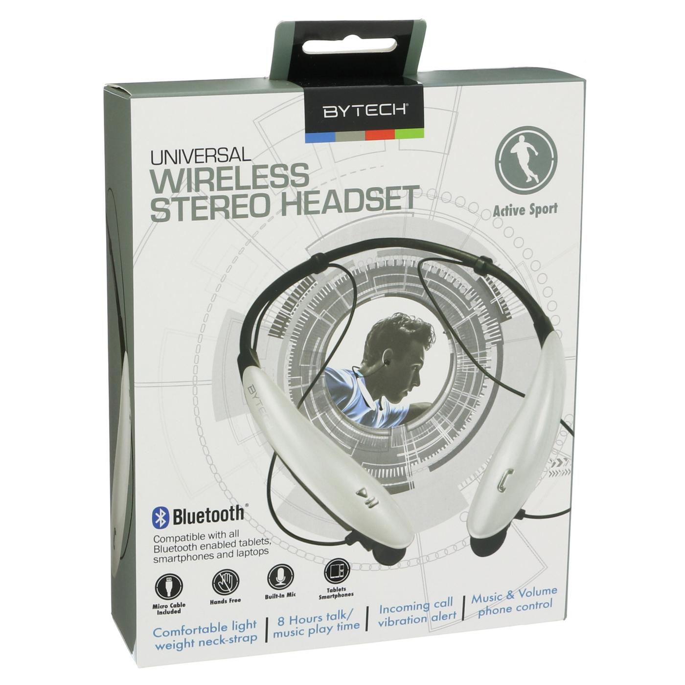 Bytech Universal Wireless Sport Stereo Headset, Assorted; image 1 of 3