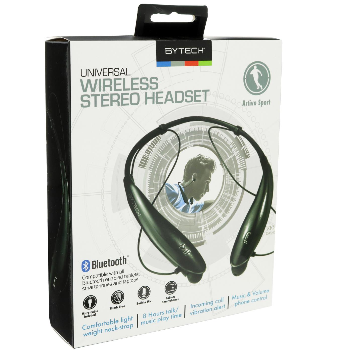 Bytech Universal Wireless Sport Stereo Headset, Assorted; image 2 of 3