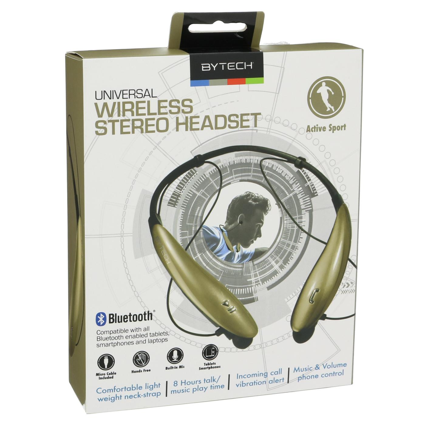 Bytech Universal Wireless Sport Stereo Headset, Assorted; image 3 of 3